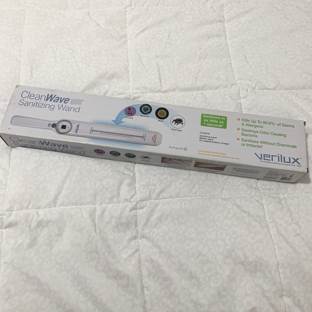Verilux CleanWave FS UVC Sanitizing Wand - Perfect for Germaphobes, Full Size